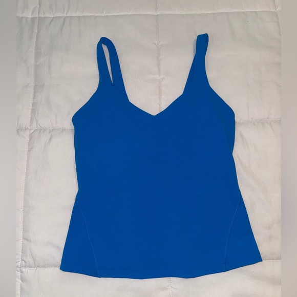 Lululemon Align Waist-Length Tank Top
Poolside bright kobalt blue shelf bra - Picture 7 of 11